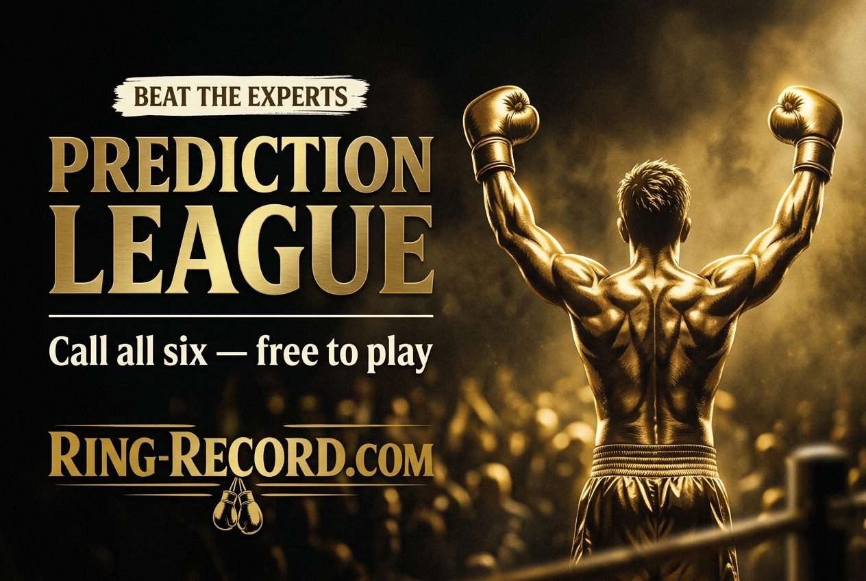 Ring-Record.com Prediction League — Beat the experts, call all six, free to play