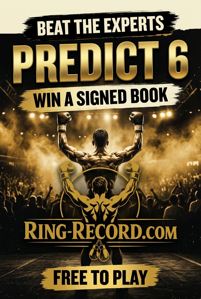 Ring-Record.com Predict 6 — win a signed book, free to play
